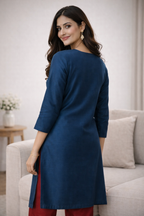 Kasturi Teal Kurti