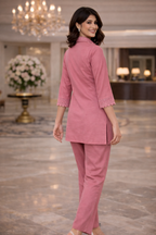 Rose Embroidered Co-ord set