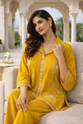 Mustard Floral Flex Cotton Co-Ord