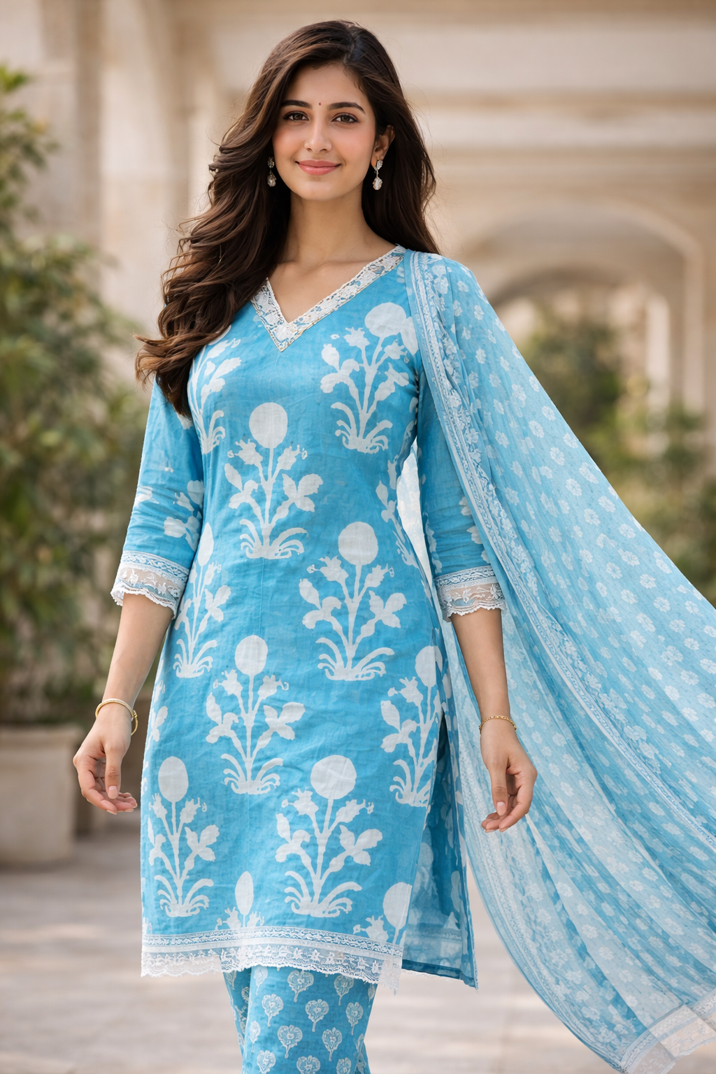 Saanvi Blossom Kurti Set
