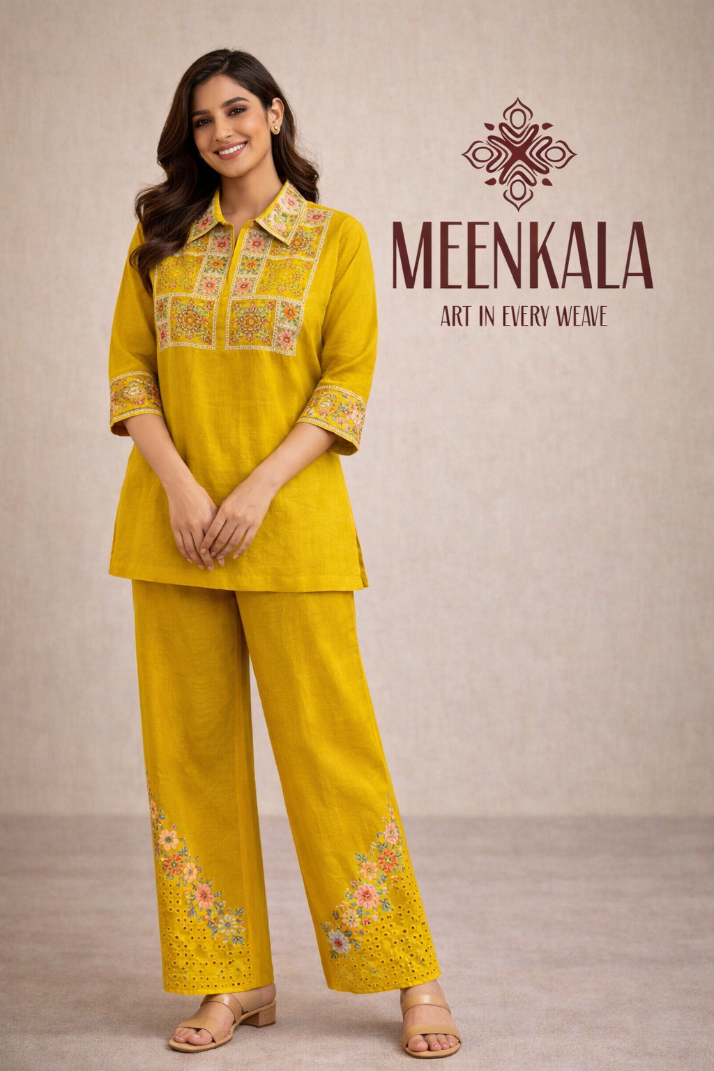 Sunshine Premium Chinon Co-ord Set
