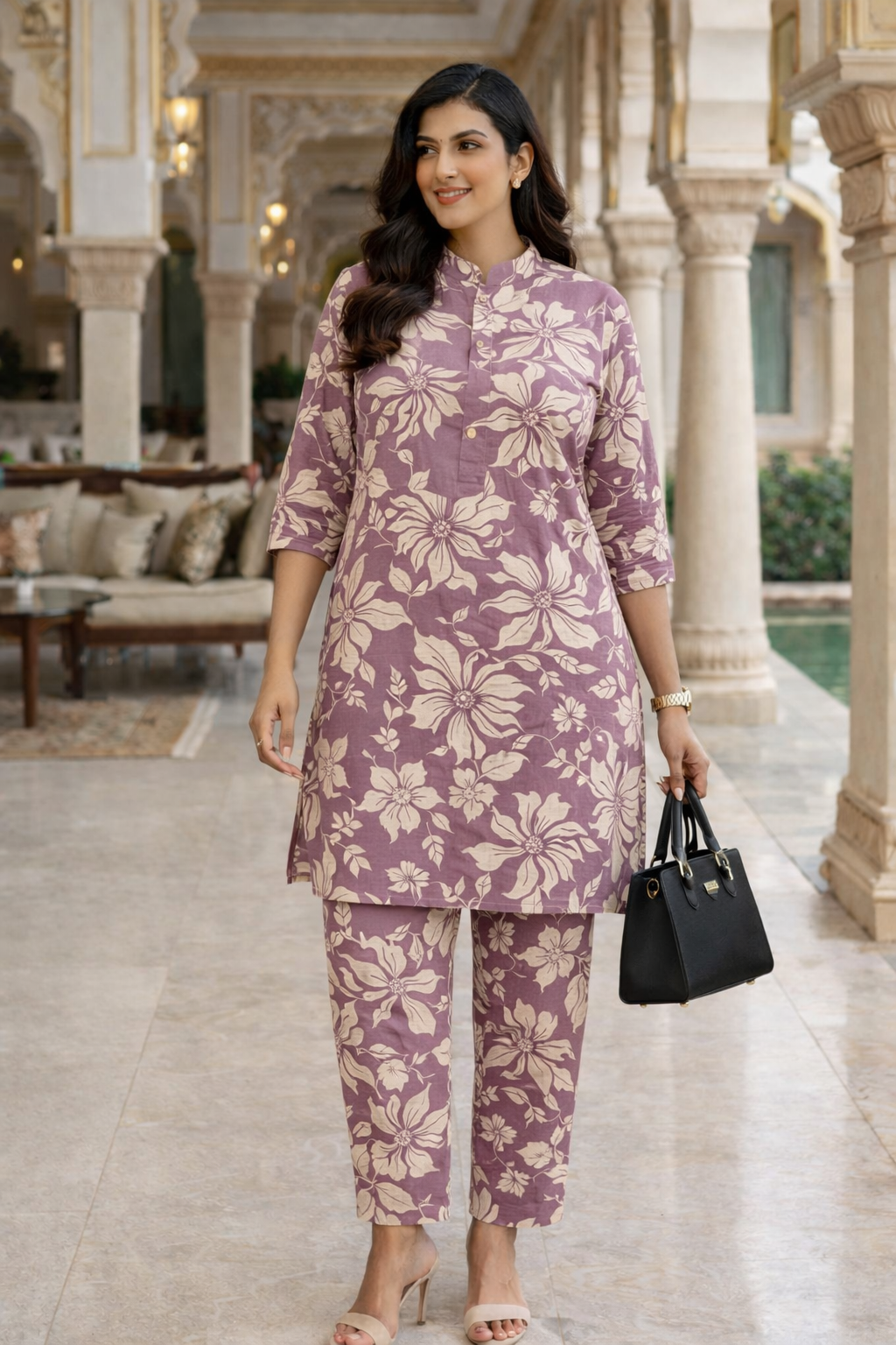 Dusty Mauve Rayon Co-Ord