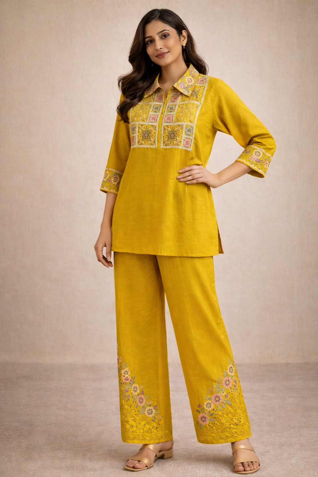 Sunshine Premium Chinon Co-ord Set