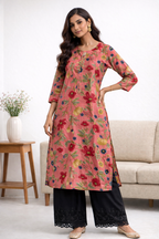 Rosy Bloom Kurti