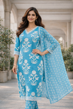Saanvi Blossom Kurti Set
