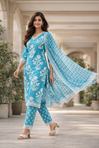 Saanvi Blossom Kurti Set